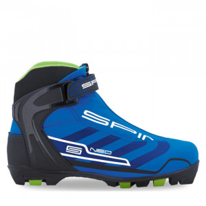 Лыжные ботинки Spine NNN Neo (161) (синий/черный/салатовый) (2022) 