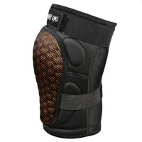 Защита коленей White Owl Pro knee protection черная с оранжевым