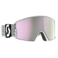 Маска Scott React AMP Pro white/mint green/AMP pro lavender chrome