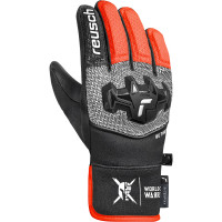 Перчатки Reusch Worldcup Warrior R-Tex XT Junior black/silver/fluo red