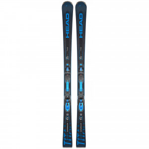 Горные лыжи Head Supershape e-Titan SW SF-PR + креп. PRD 12 GW Brake 85 [F] black-neon blue (2024) 