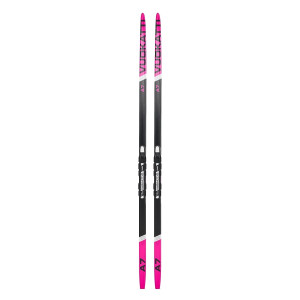 Беговые лыжи Vuokatti с креплениями NNN Step (6) black/magenta 185 см 