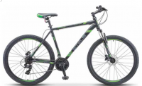 Велосипед Stels Navigator 700 D F010 чёрный/зелёный 27.5" (2020)