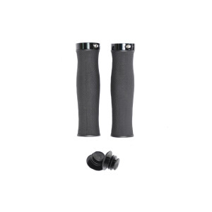 Ручки на руль HORST H217 00-170473 OneSideLock 130мм резинов. c 1 фикс. эргоном. черные 