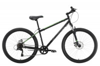 Велосипед Stark Respect 26.1 D Microshift Steel черный/белый Рама: 18" (2022)