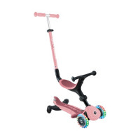Самокат-трансформер Globber Go Up Active Lights 360° пастельно-розовый