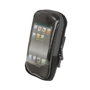 Сумочка/чехол M-WAVE 5-122396 на руль д/смартфона (новый размер) 170х80х30мм б/съемн. вращ. влагозащ. черная XL EINDHOVEN SC1 