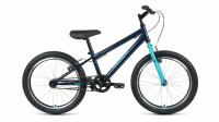 Велосипед Altair MTB HT 20 1.0 темно-синий/бирюзовый Рама: 10.5" (2022)