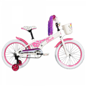 Велосипед Stark Tanuki 18&quot; Girl белый/фиолетовый Рама: One Size (2023) 