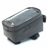 Велосумка на раму Protect с отделением для смартфона 19x10x10 см черная - Велосумка на раму Protect с отделением для смартфона 19x10x10 см черная