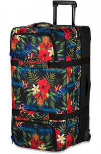 Дорожная сумка Dakine Womens Split Roller 65L Tropics (сине-красные цветы)