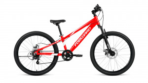 Велосипед Forward Rise 24 2.0 D красный/белый рама: 11&quot; (2022) 
