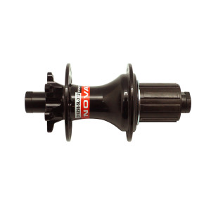 Втулка задняя NOVATEC D162SB-SL-X12-11S, под диск, 32H, стальной барабан под SHIMANO 9.10.11S, 2 промподшипника #6902, O.L.D.: 142мм, ось: стальная 12 x 142мм, без эксцентрика 