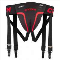 Раковина с подтяжками CCM Jock Combo JR black/red