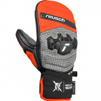 Варежки Reusch Worldcup Warrior GS Junior Mitten black/silver/fluo red