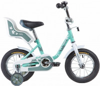 Велосипед Novatrack Maple 12", серо-зелёный (2020)