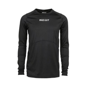 Футболка компрессионная с длинным рукавом Mad Guy Platinum YTH черная 