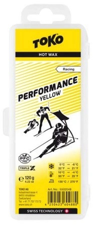 Парафин Toko Racing Performance Yellow (+10°С -4°С) 120 г.