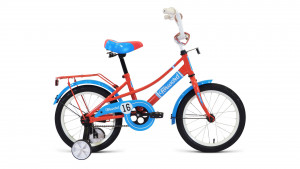 Велосипед Forward AZURE 16 коралловый\голубой (2021) 
