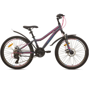 Велосипед Aist Rosy Junior 2.1 24" серый рама: OS (2026) 
