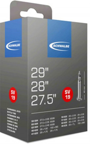 Велокамера 27.5-29" Schwalbe SV19 27.5'/29'x1.50-2.40 40/62-584/635 WP 40mm (05-10930343) 