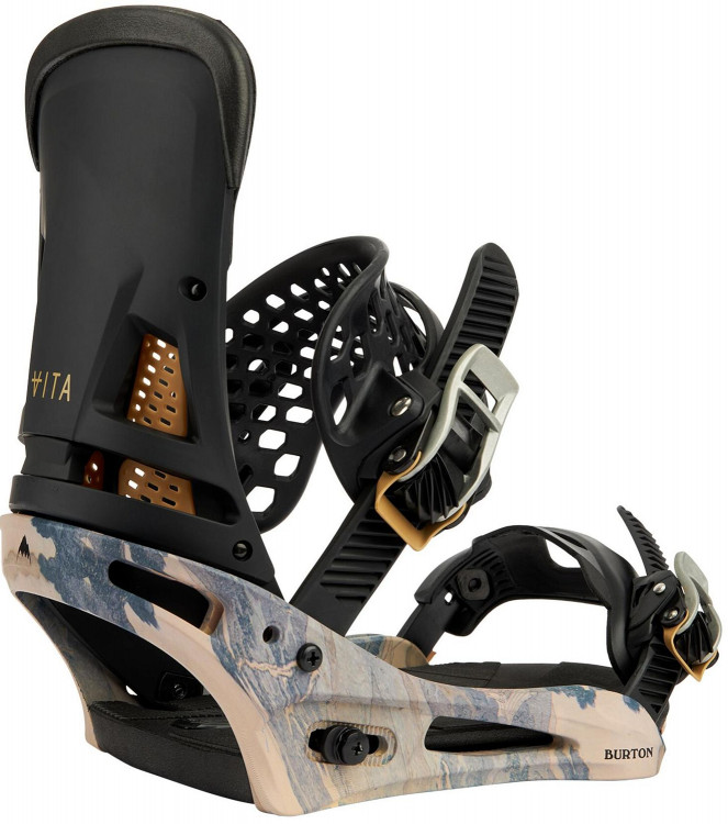 Крепления для сноуборда Burton MALAVITA EST DARK GRAY/PRINT (2022