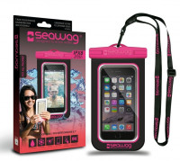 Чехол для смартфона водонепроницаемый Seawag Black & Pink S21 (SW_B3X)