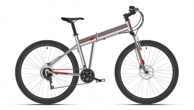 Велосипед Stark Cobra 29.2 D серебристый/красный рама: 18" (Демо-товар ...