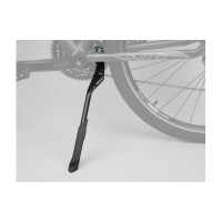 Подножка AUTHOR 8-16505201 алюминиевая AKS-650A E-BIKE 24-29" универс. центр. крепления с планкой, усиленная, подходит для ЭЛЕКТРО-ВЕЛО черная