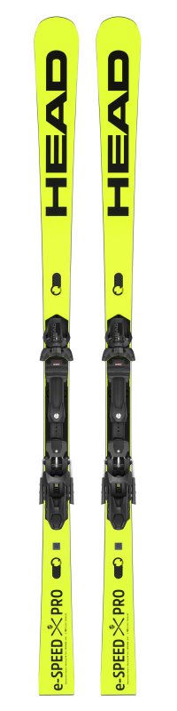 Горные лыжи Head WC Rebels e-Speed Pro WCR14 yellow-black + креп FREEFLEX 11 GW BRAKE 85 [D] (2023)