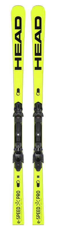 Горные лыжи Head WC Rebels e-Speed Pro WCR14 yellow-black + креп FREEFLEX 11 GW BRAKE 85 [D] (2023) 