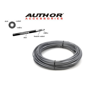 Рубашка тросика перекл. AUTHOR 8-24601201 ABR-Lex 4mm/30m Gry б/загл. (30м) серая (15) 