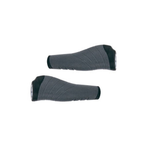 Ручки на руль HORST H234 00-170475 OneSideLock 135мм резинов. с 1 фикс. 2-х комп. эргоном. черно-серые 