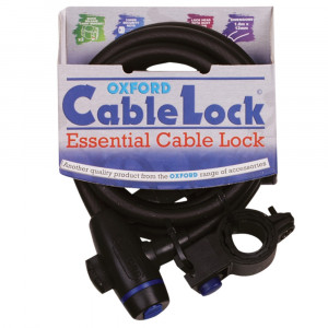 Замок-трос Oxford Cable Lock 12x1800 чёрный 