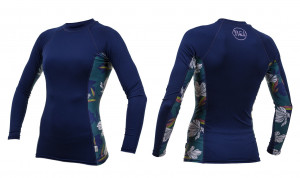 Гидромайка женская длинный рукав O&#039;Neill WMS SIDE PRINT L/S RASH GUARD navy S20 (5406S GH8) 