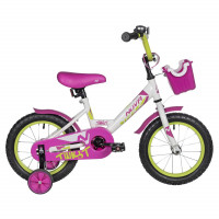 Велосипед Novatrack Twist 14" белый (2025)