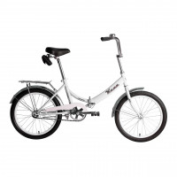 Велосипед Forward Kama 20" белый/серебристый рама: 14" (2023)