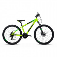 Велосипед Aspect Nickel 26" зелено-желтый рама: 14.5" (2023)