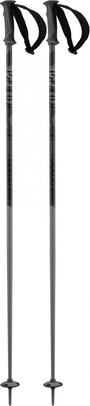 Палки горнолыжные Salomon X 08 grey black (2022) 