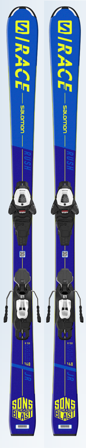 Горные лыжи Salomon L S/RACE RUSH JR + C5 GW (2022) 