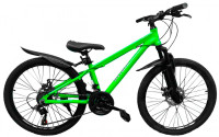Велосипед Altair Disc 24" зелёный/серый (2021)
