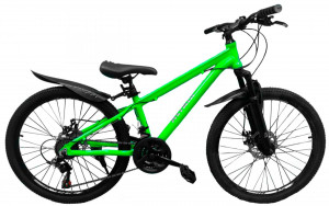 Велосипед Altair Disc 24&quot; зелёный/серый (2021) 