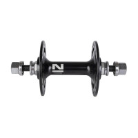 Втулка NOVATEC 5-326701 Singlespeed/Fixie алюминиевая, передняя, 32отверстия, OLD100мм, ось М9х140мм, анодированная, черная