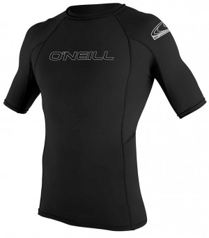 Гидромайка мужская короткий рукав O&#039;Neill Basic Skins S/S Rash Guard Black S21 (3341 002) 