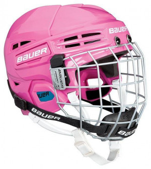 Шлем с маской Bauer Prodigy Combo YTH pink (1045723) 