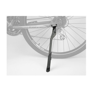 Подножка AUTHOR 8-16505203 алюминиевая AKS-670 R40 E-bike 24-29&quot; регул. одноперьевая крепл к зад. перу болт (dropout Author IS-R40) вес311гр. черная 
