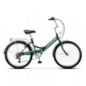 Велосипед Stels Pilot-750 24&quot; Z010 черный/зеленый (2019) 