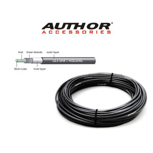 Рубашка тросика перекл. AUTHOR 8-24601203 ABR-Lex 4mm/30m Black б/загл. (30м) черная (15) 