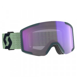 Маска Scott Shield Goggle Light Sensitive soft green/black/light sensitive blue chrome 