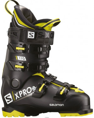 Горнолыжные ботинки Salomon X Pro 110 black/acid green/white (2019) 